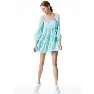 Alice + Olivia Blue Mini Tunic Dress Size Large